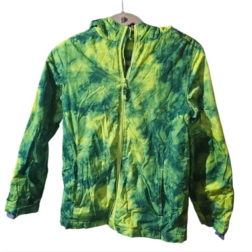 LAND'S END Tie-Dyed‎ Hoodie Coat - Size Medium (10-12)